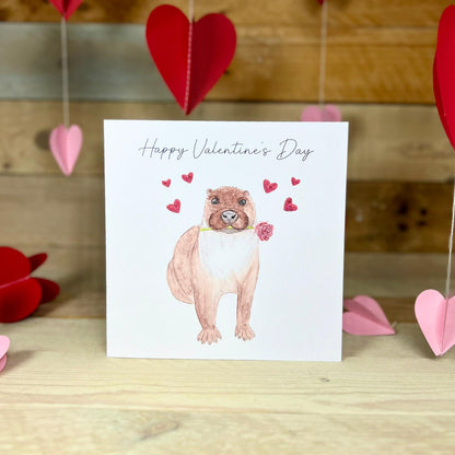 Otis the Otter Valentine's Card