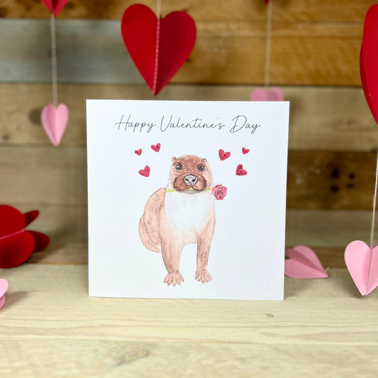 Otis the Otter Valentine's Card