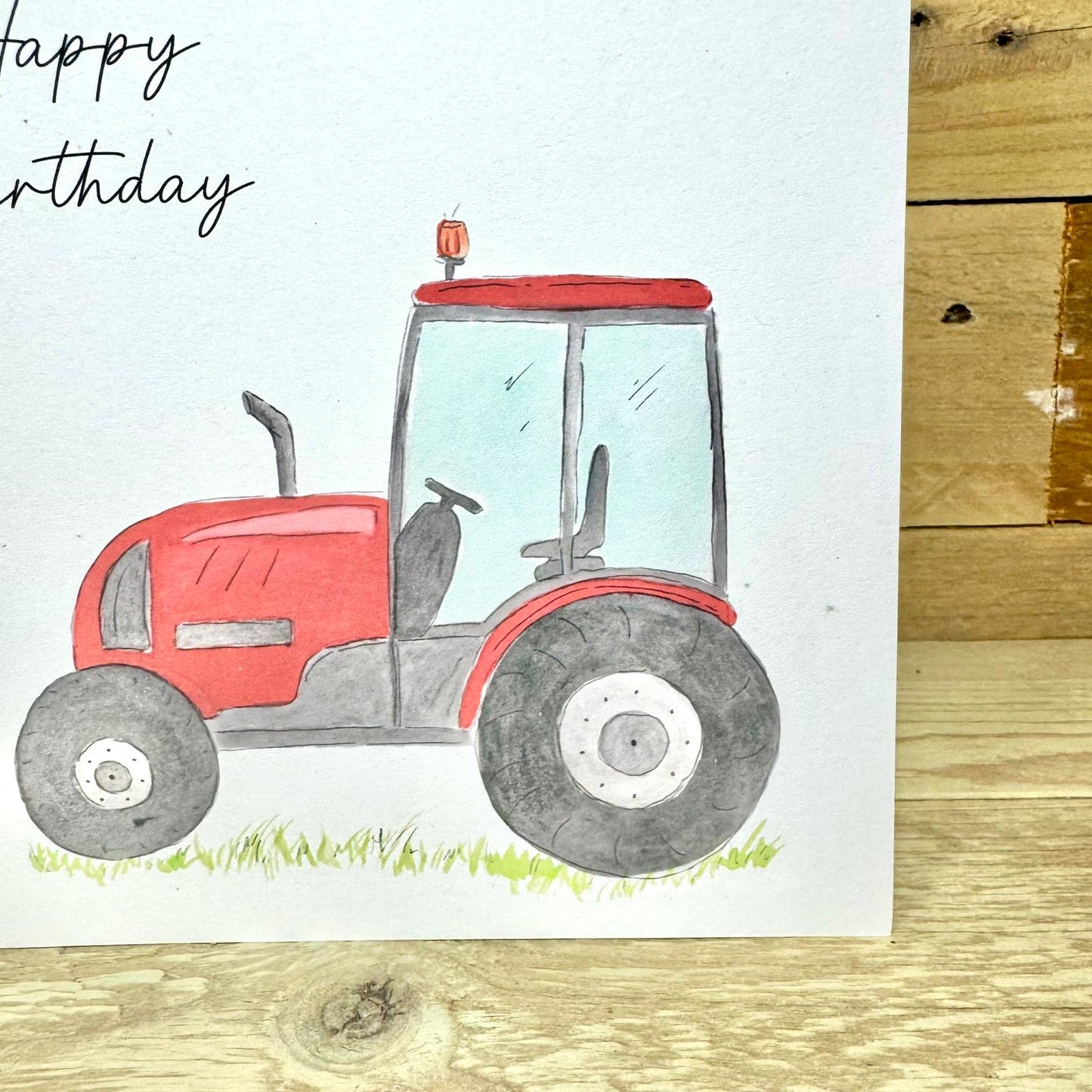 Tommy the Tractor Birthday Card