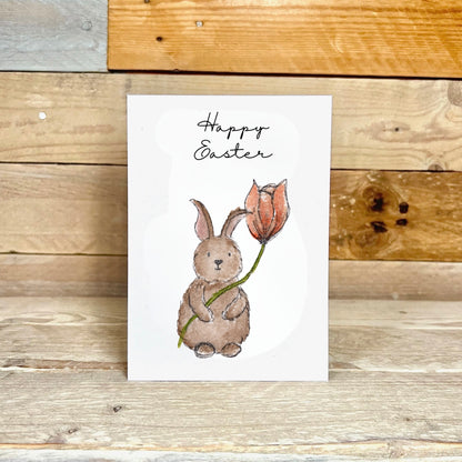 Easter Tulip From Brooke The Bunny Notelet