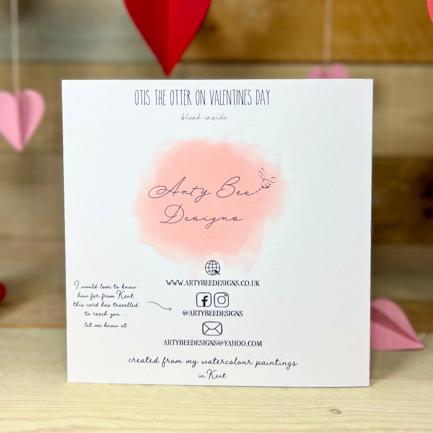 Otis the Otter Valentine's Card
