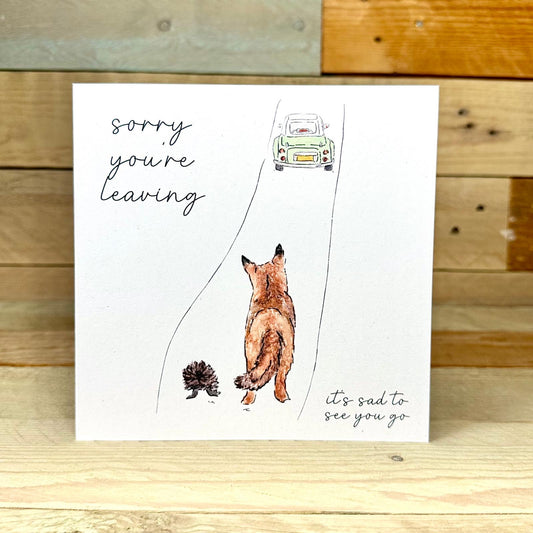 Sad To See You Go Leaving Card