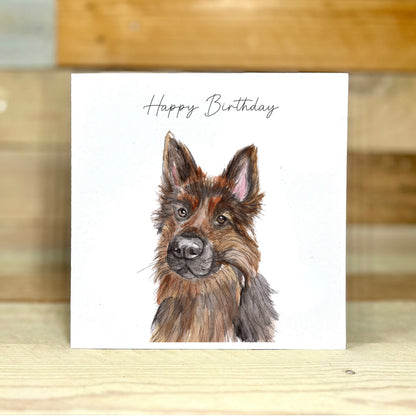 Fred the German Shepherd Birthday Card