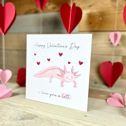 Arthur the Axolotl Valentine's Card