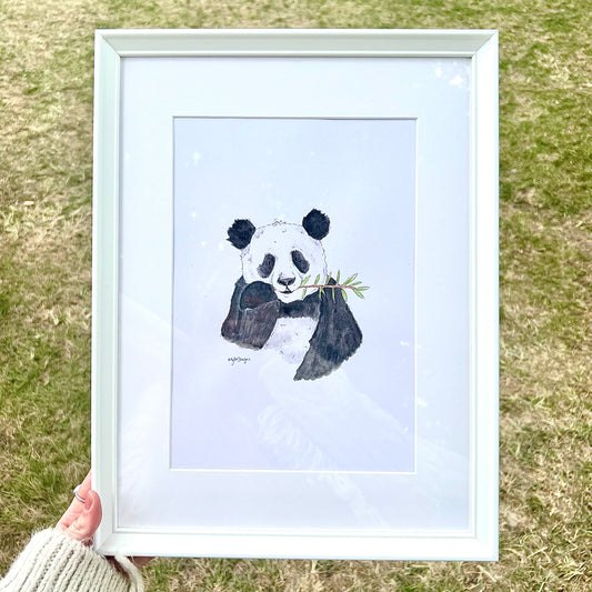 Pax the Panda Framed Original Painting