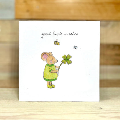 Good Luck Mouse Card