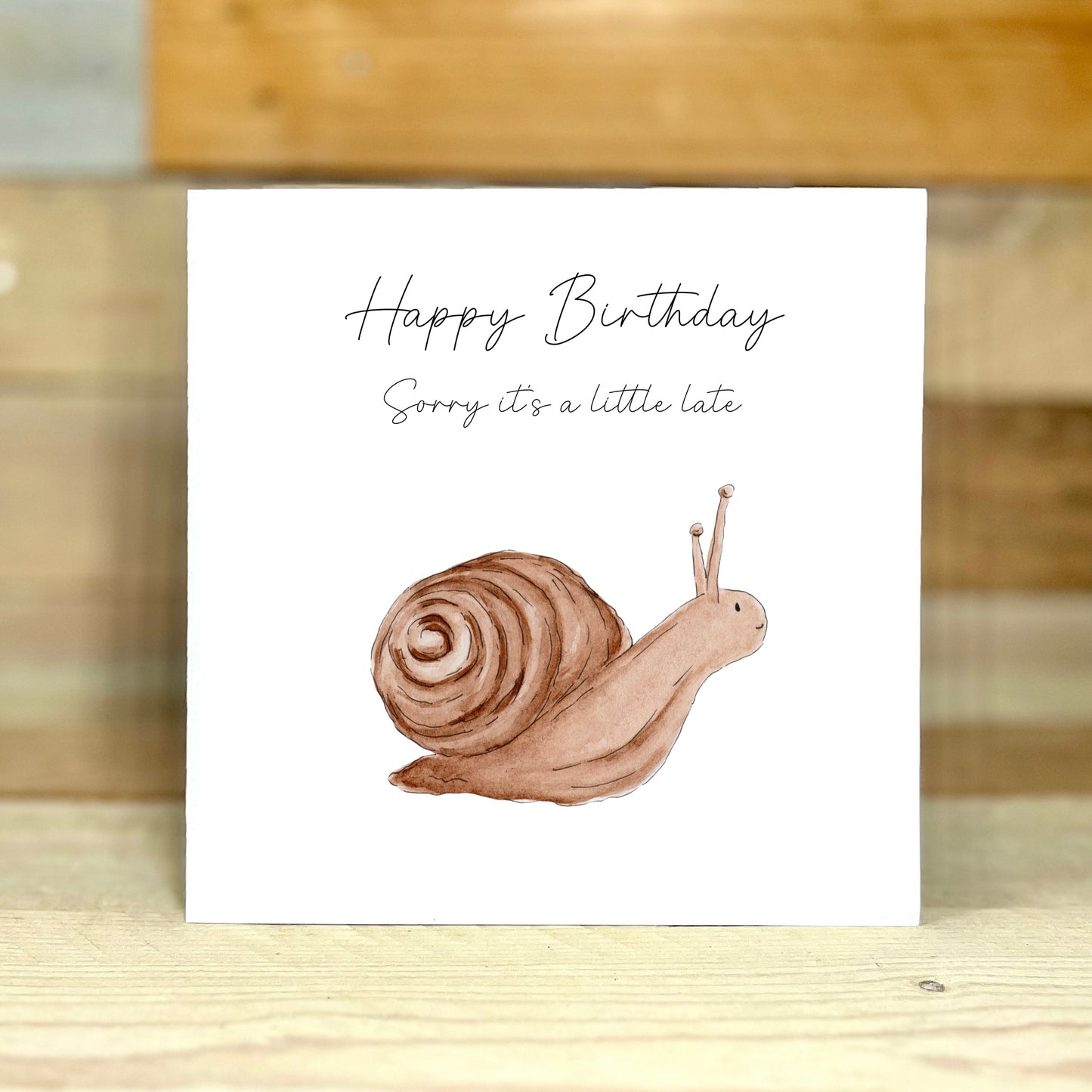 Shelley the Snail Birthday Card