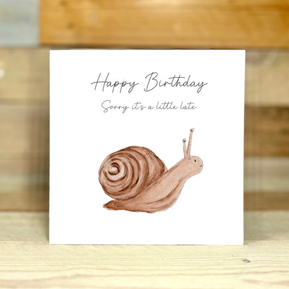 Shelley the Snail Birthday Card