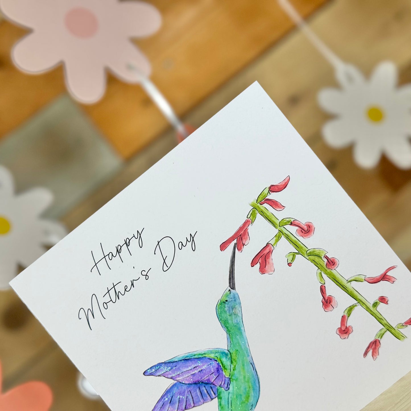 Hetty the Hummingbird Mother's Day Card