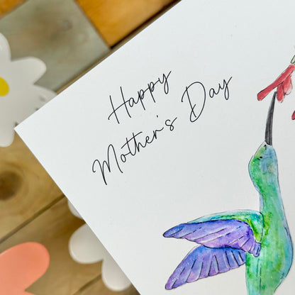 Hetty the Hummingbird Mother's Day Card