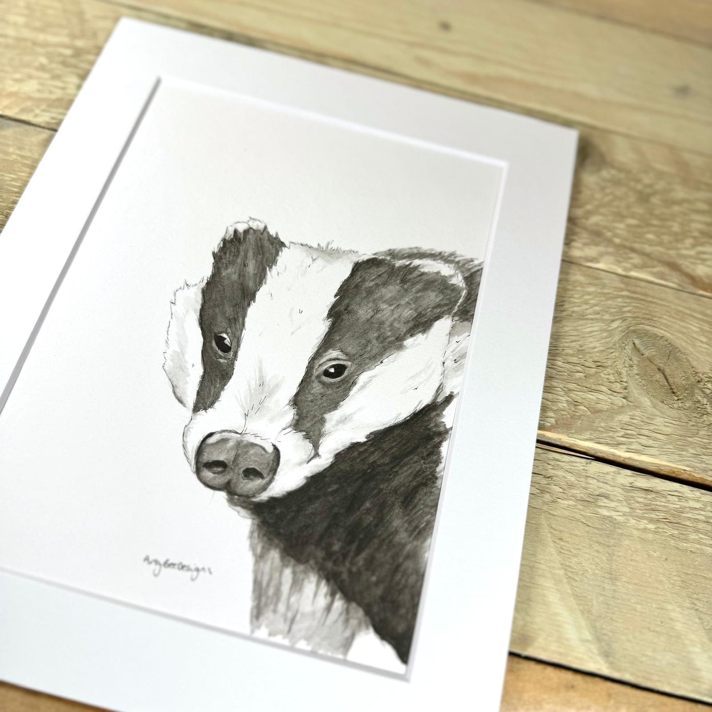 Bernard the Badger Original Painting