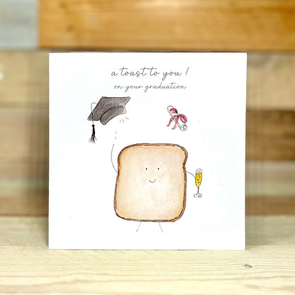 A Toast To You Graduation Card