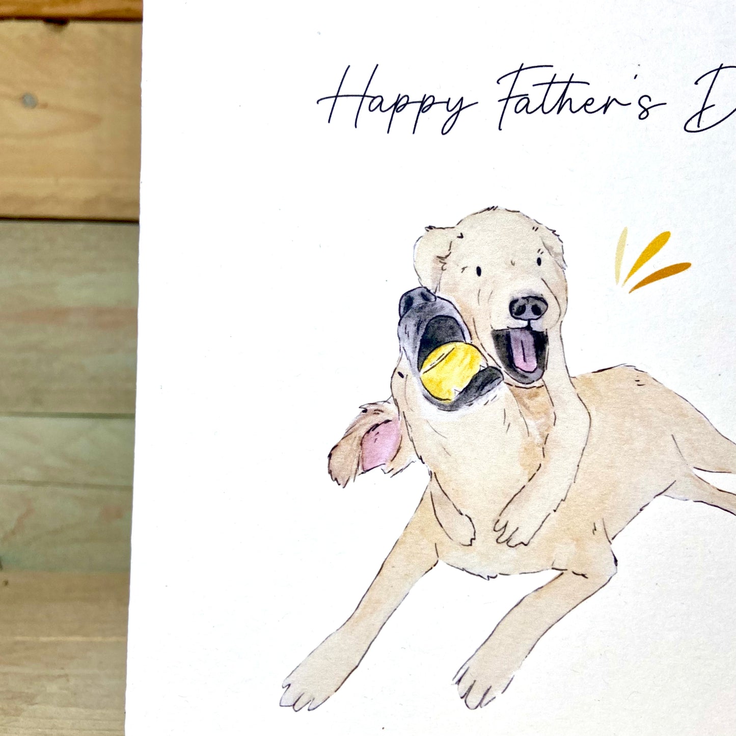 Ruff and Tumble on Father's Day Card