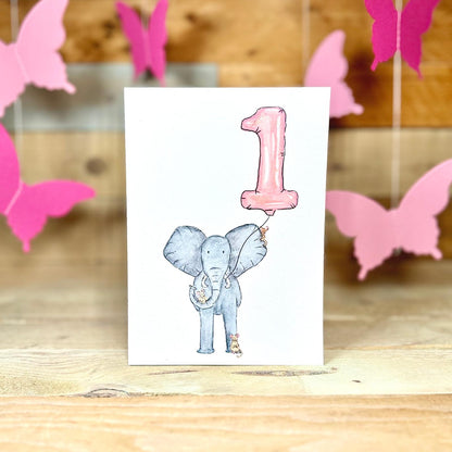 Nelly Turns One Birthday Card