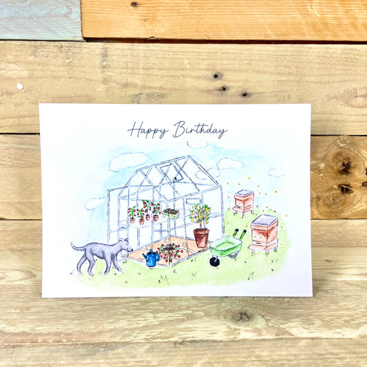 Mum's Garden Seeded Birthday Card
