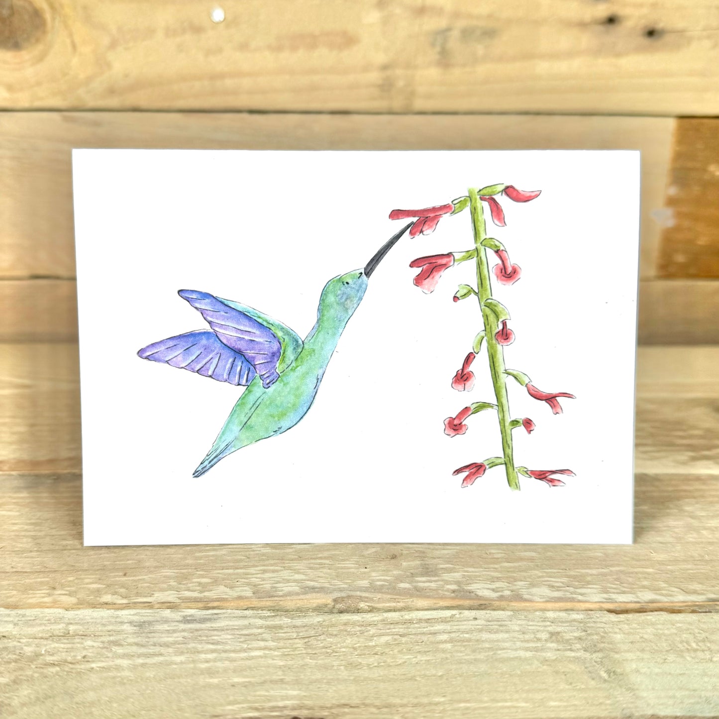 Hummingbird Notelet – Arty Bee Designs