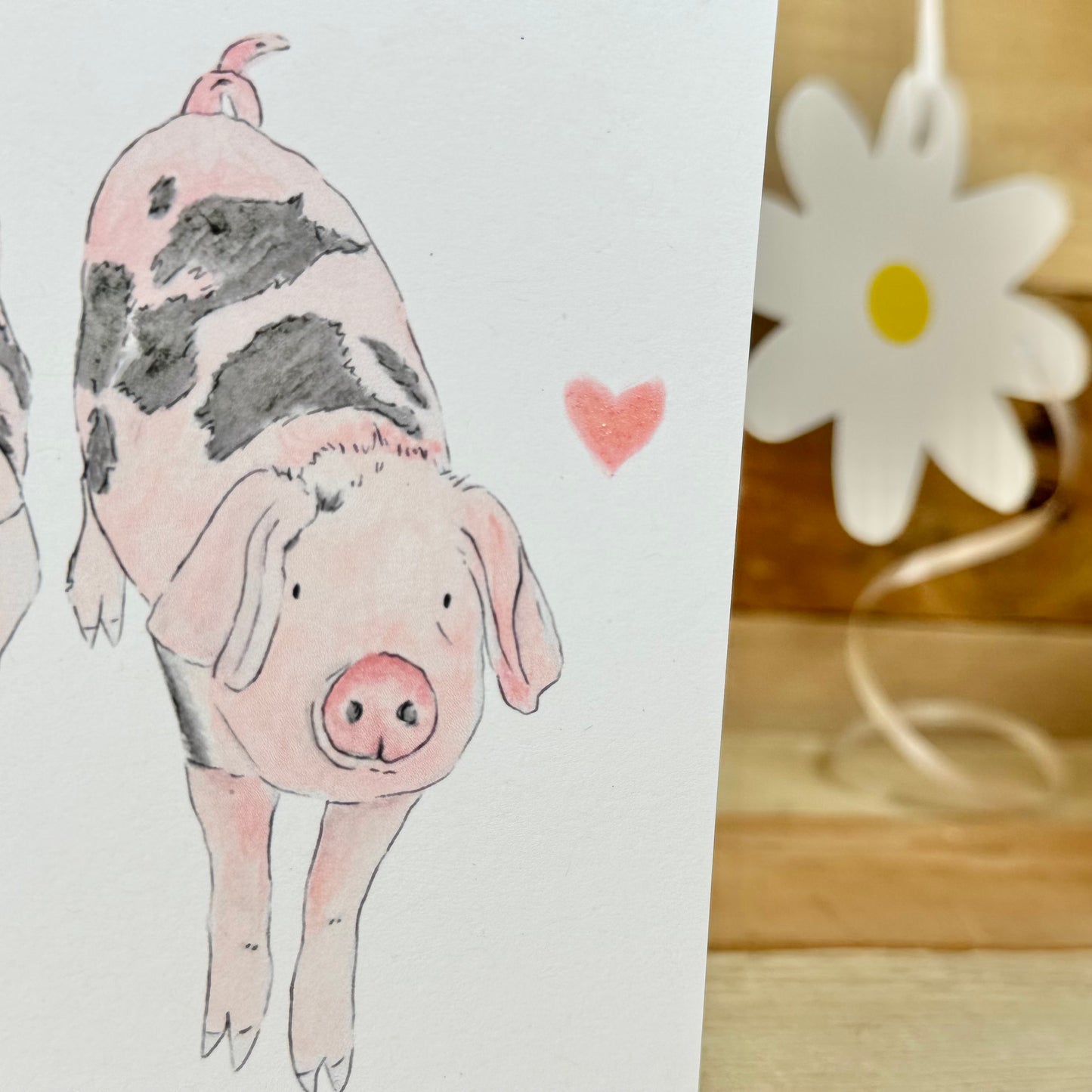 Grunt, Oink and Squeak the Pigs Mother's Day Card