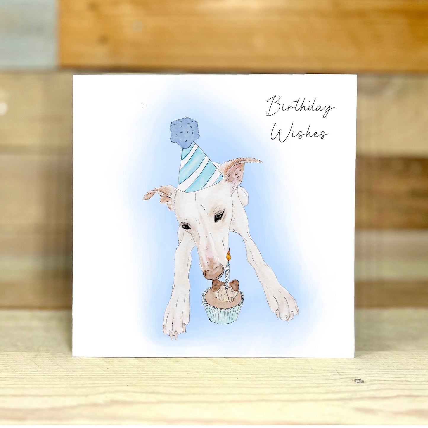 Make a Wish Dog Birthday Card