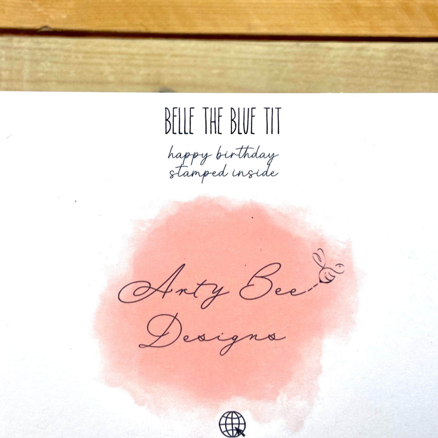 Belle the Blue Tit Birthday Card