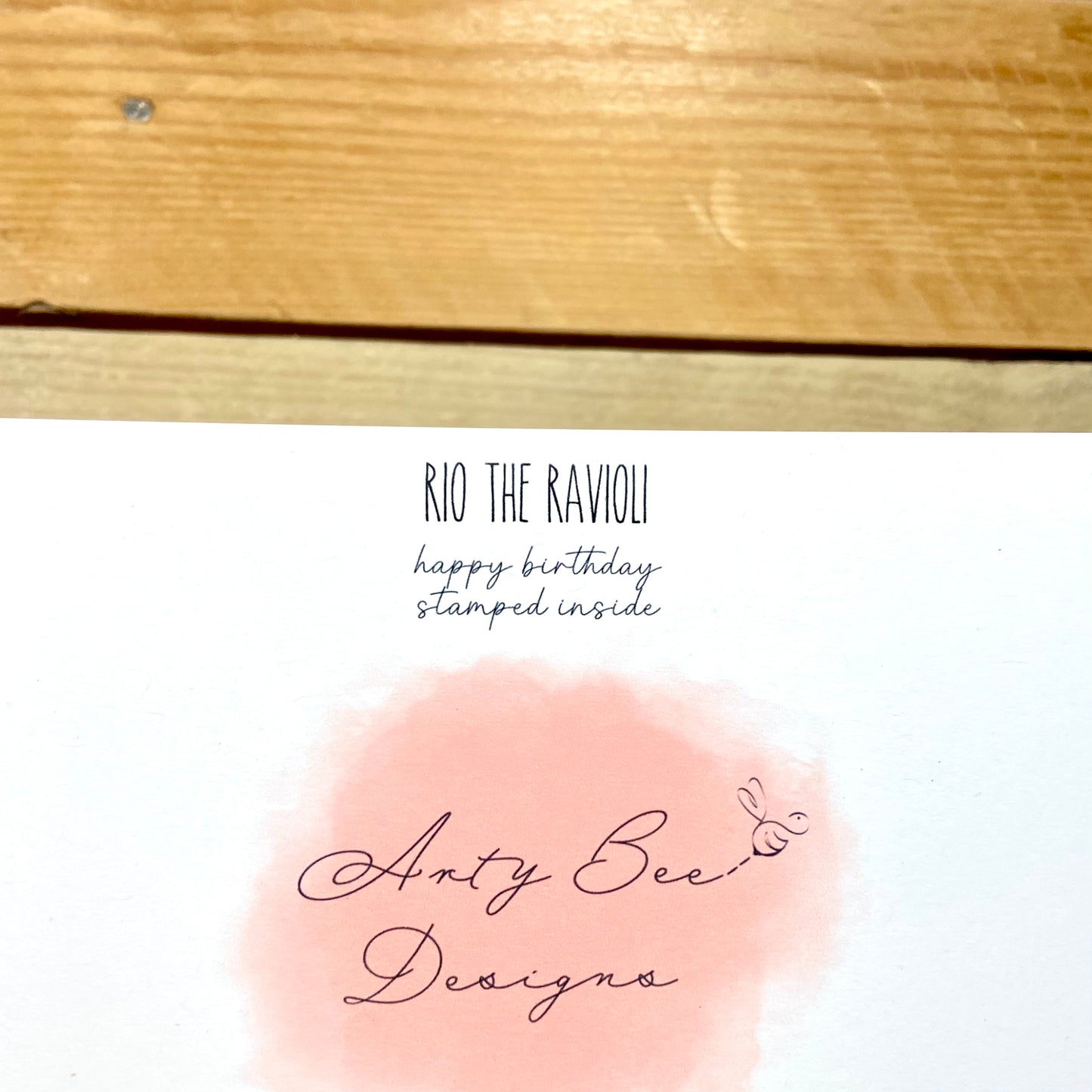 Rio the Ravioli Birthday Card