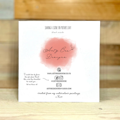 Sharing a Scone For Mother's Day Card