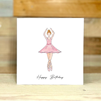 Bella the Ballerina Birthday Card