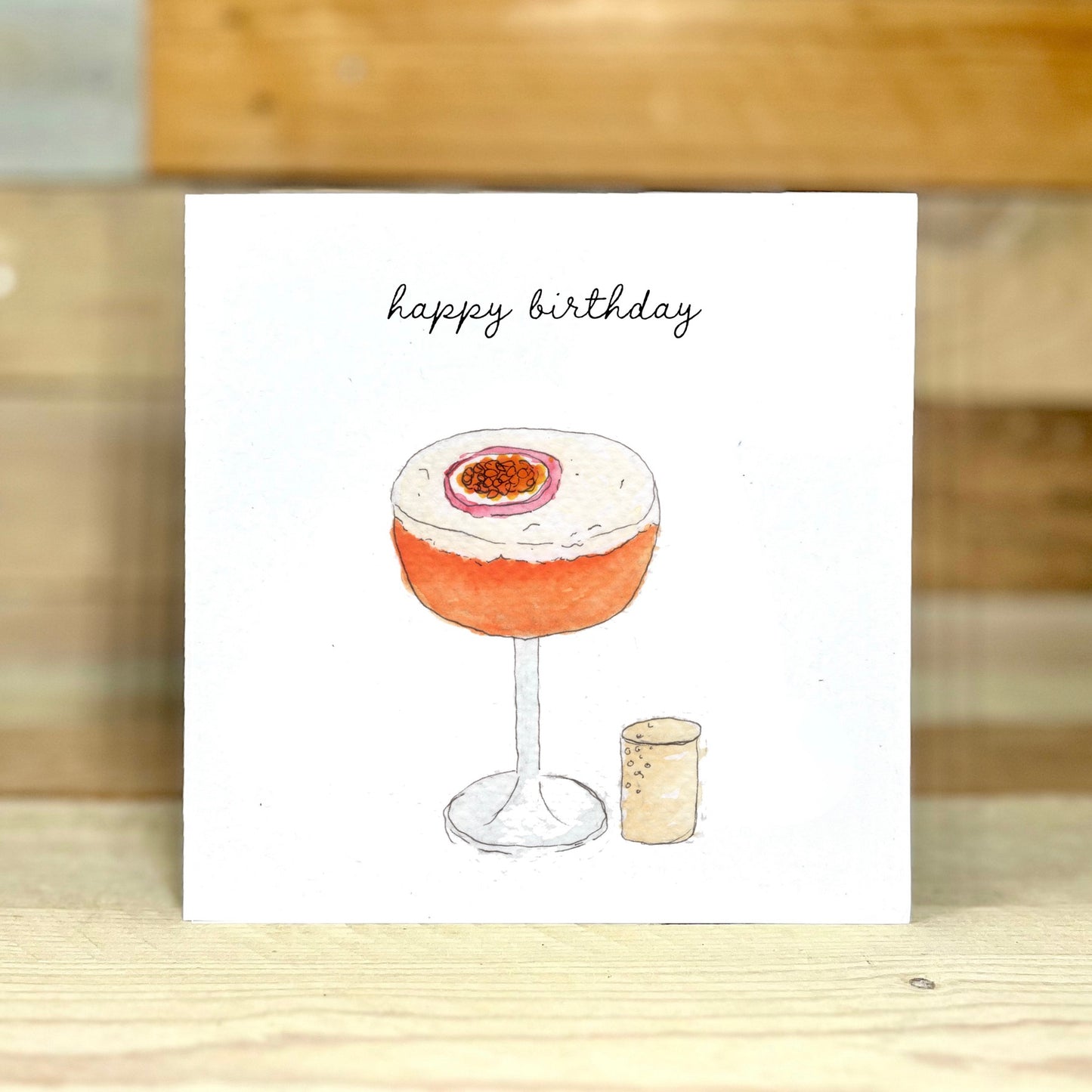Passionfruit Martini Birthday Card