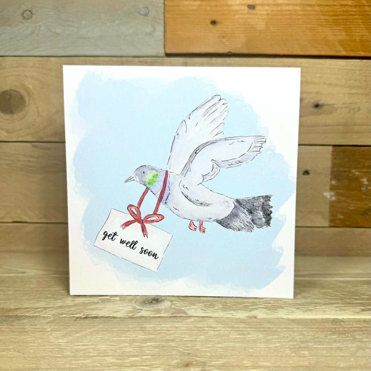 Philip the Pigeon Get Well Soon Card