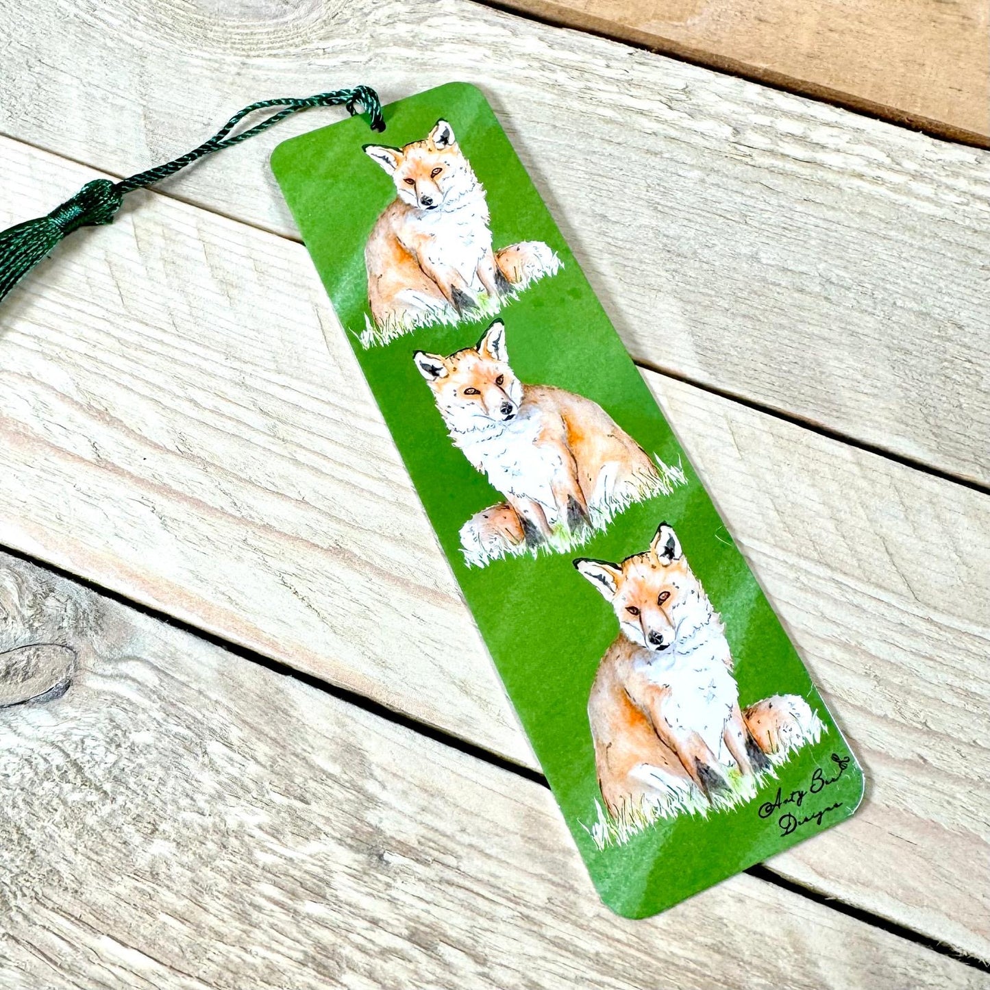 Fox Metal Bookmark With Tassel