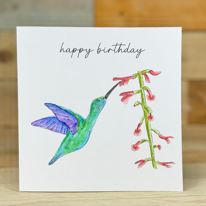 Hetty the Hummingbird Birthday Card