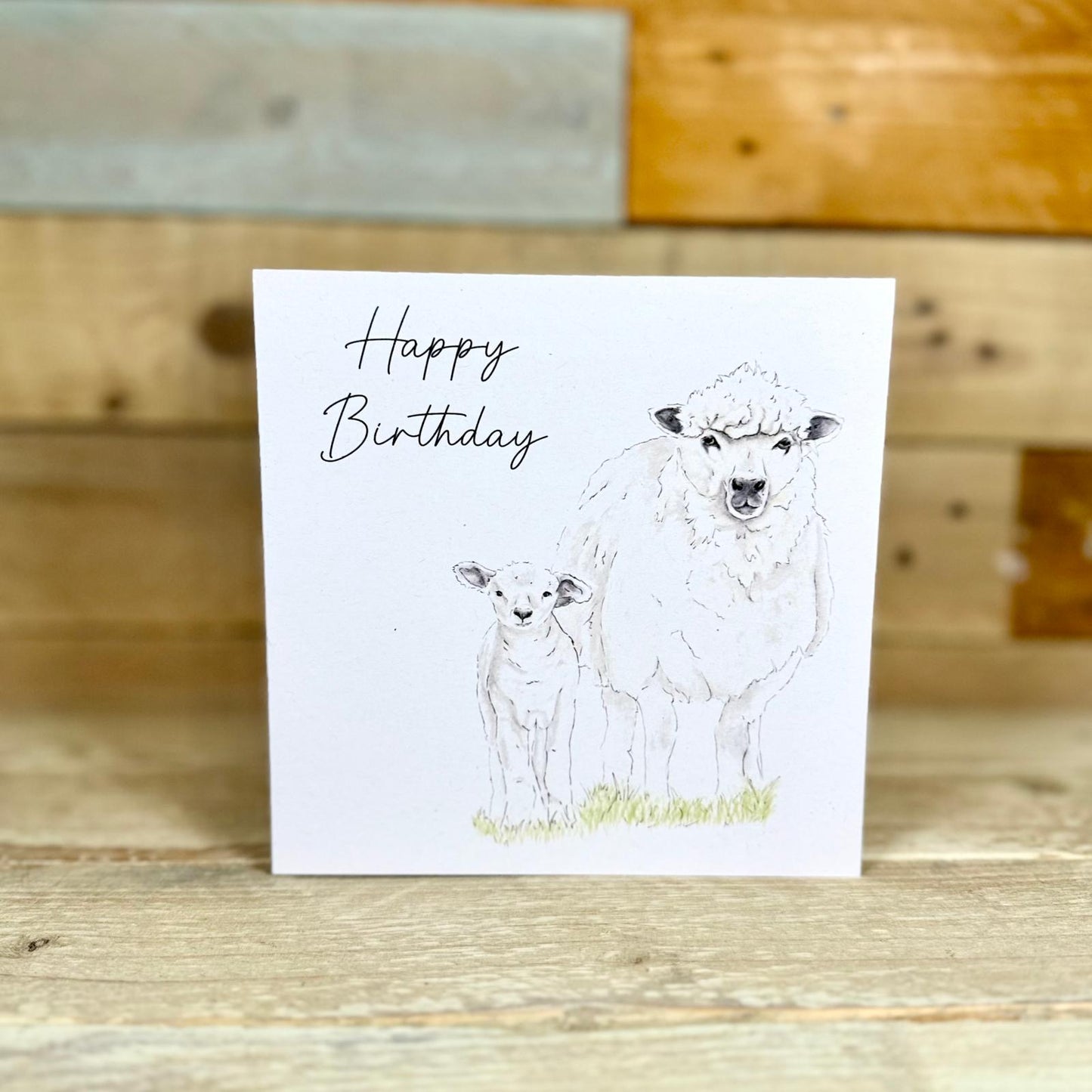 Romney Rhona and Flopsy the Sheep Birthday Card