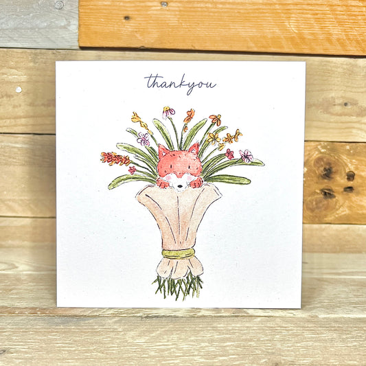 Foxy Florist Thank You Card