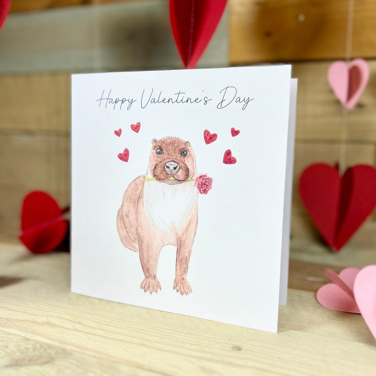 Otis the Otter Valentine's Card