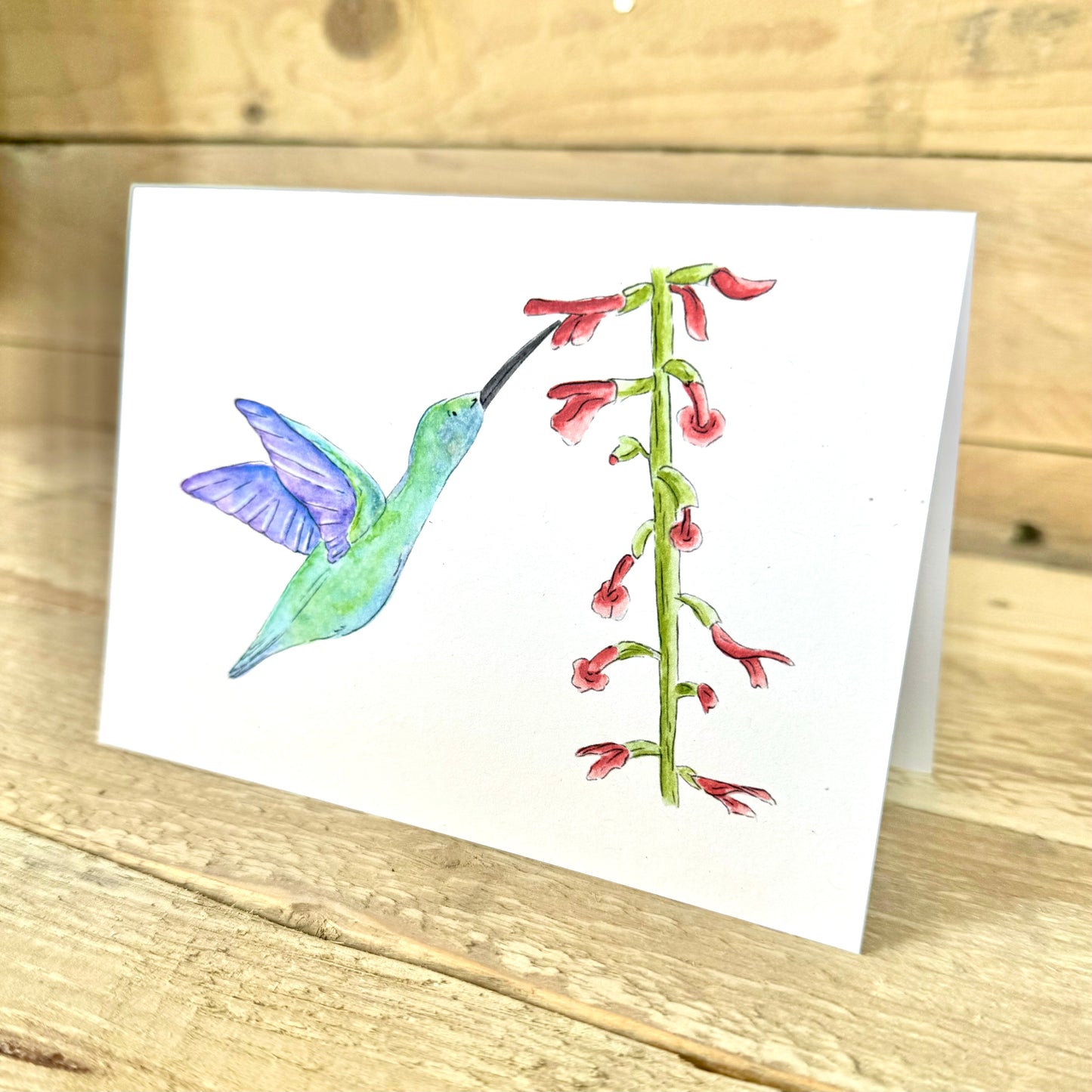 Hummingbird Notelet – Arty Bee Designs