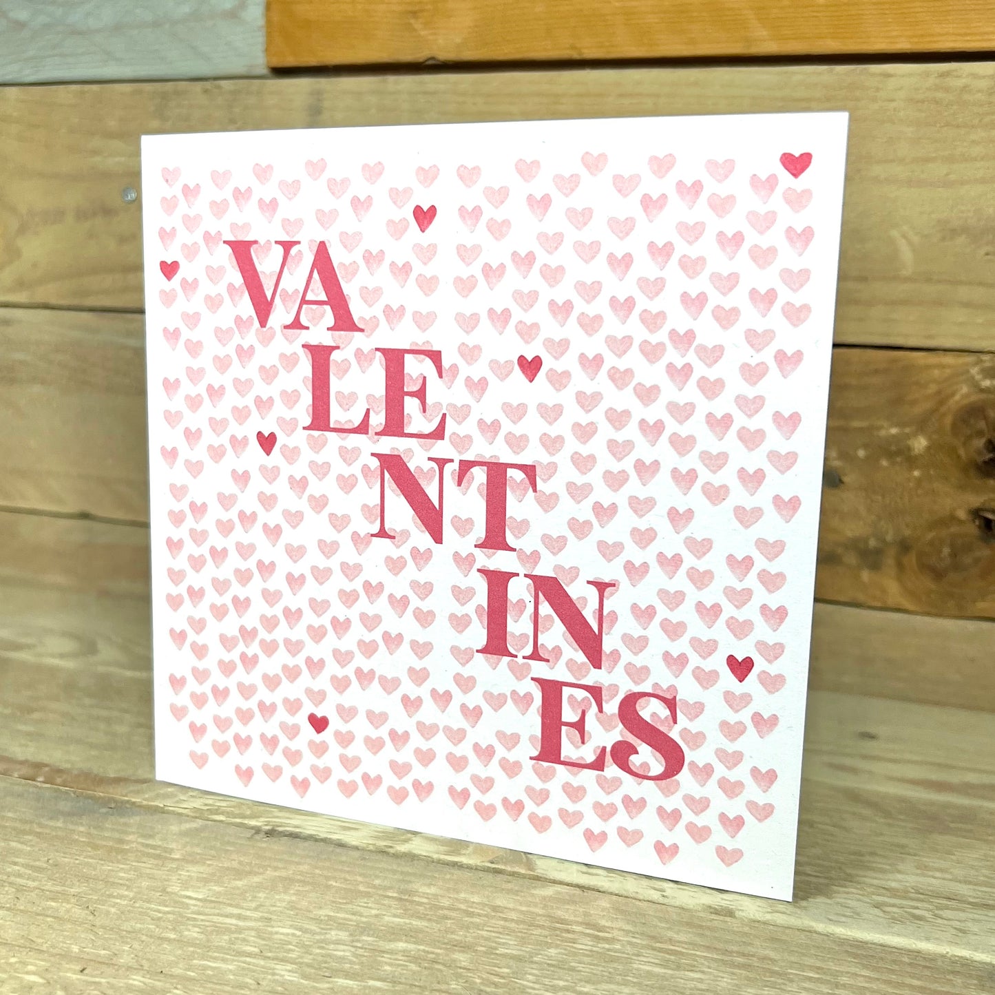 Love Hearts Valentine's Card