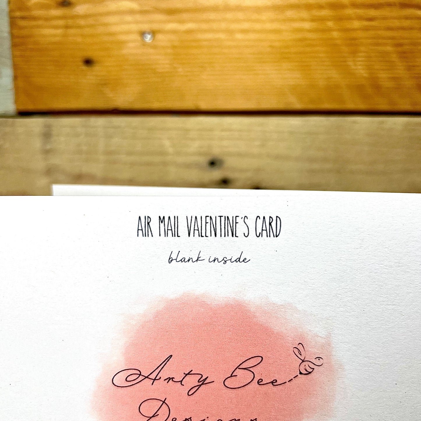 Air Mail Bee Valentine's Card