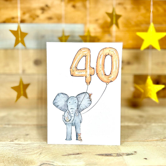Nelly Turns Fourty Birthday Card