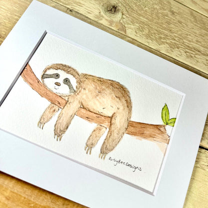 Hugh the Sloth Original Painting