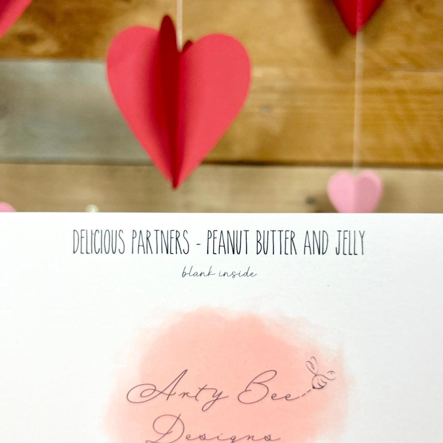 Peanut Butter And Jelly Valentine's Card