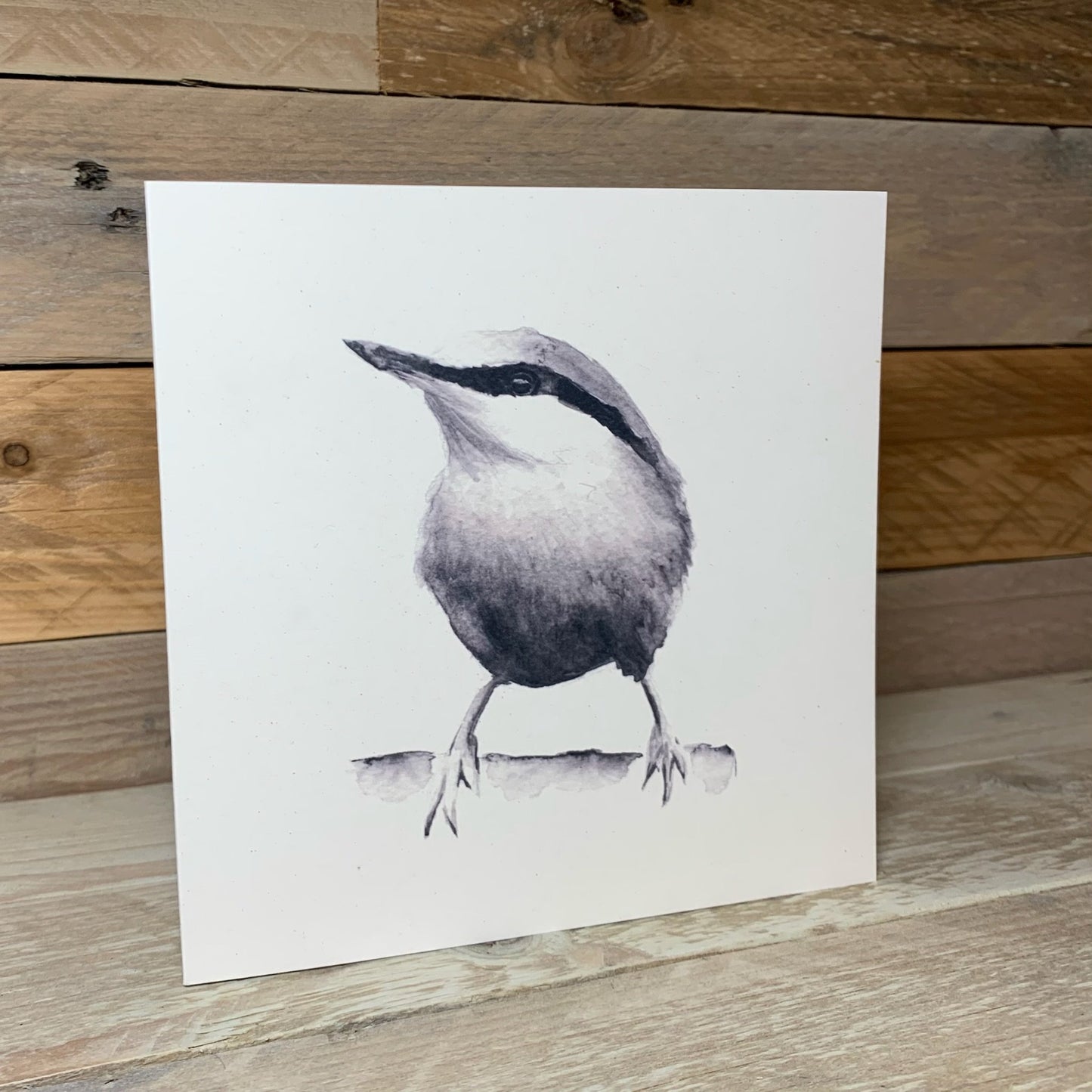 Nuthatch Blank Card - Arty Bee Designs 
