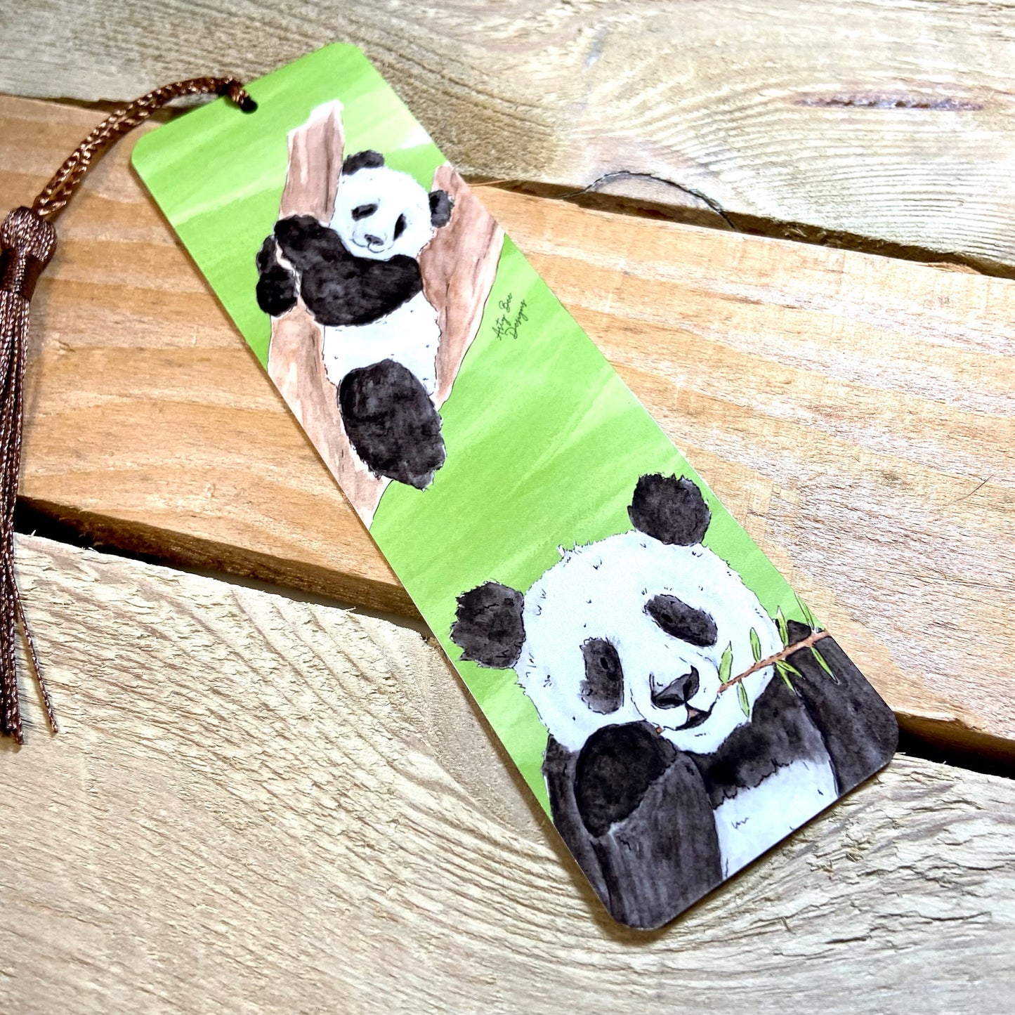 Panda Metal Bookmark With Tassel