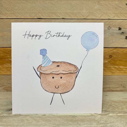 Patrick The Porky Pie Birthday Card