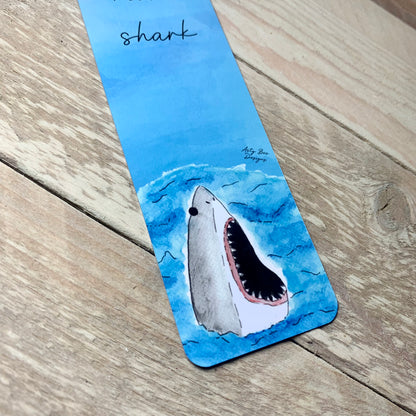 Shark Metal Bookmark With Tassel