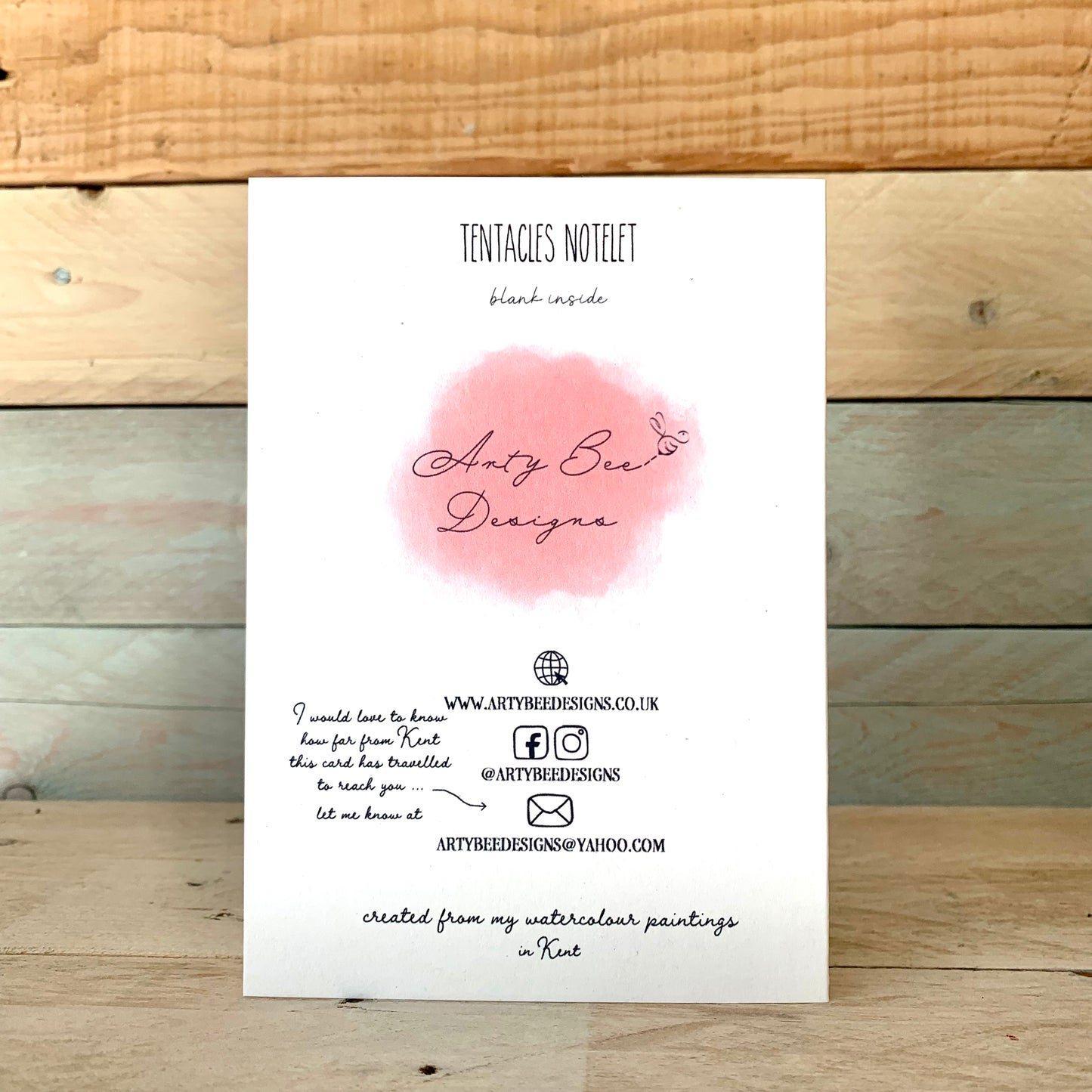 Tentacles Notelet – Arty Bee Designs