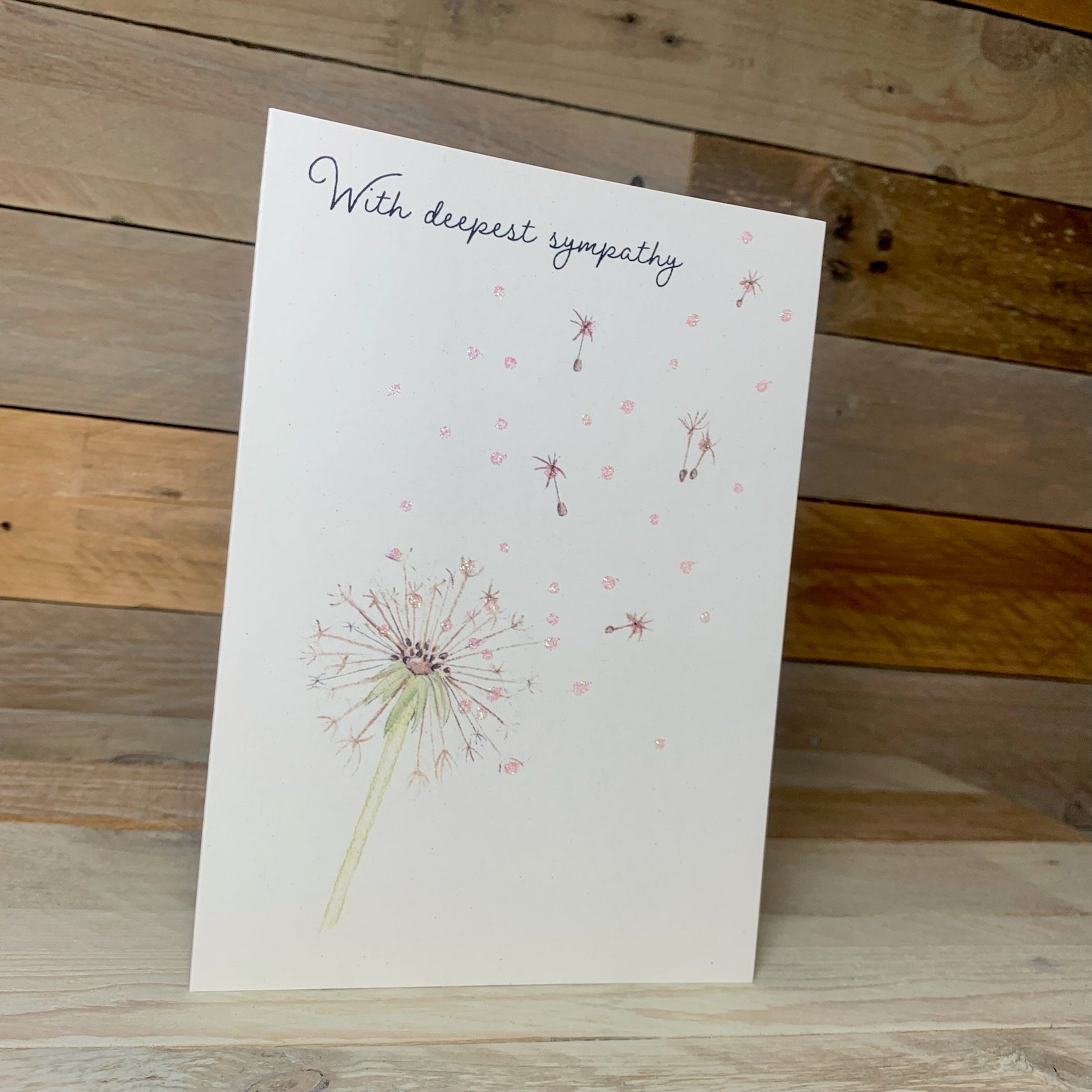 Dandelion Sympathy Card - Arty Bee Designs 