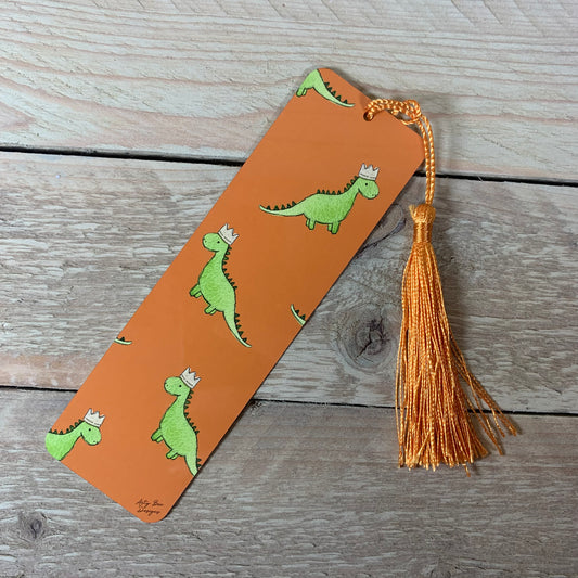 Dinosaur Metal Bookmark With Tassel - Arty Bee Designs 