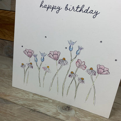 The Meadow Birthday Card - Arty Bee Designs 
