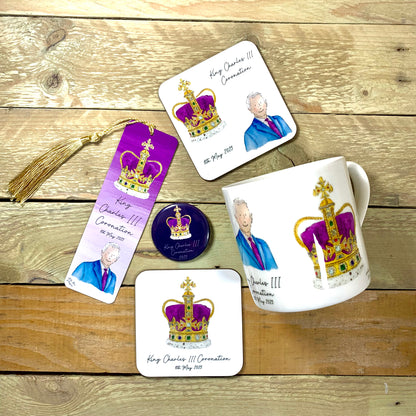 Coronation Crown and King Coaster