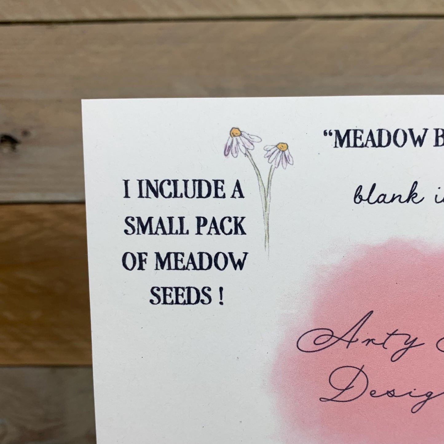 Meadow Seeded Bouquet Mother's Day Card