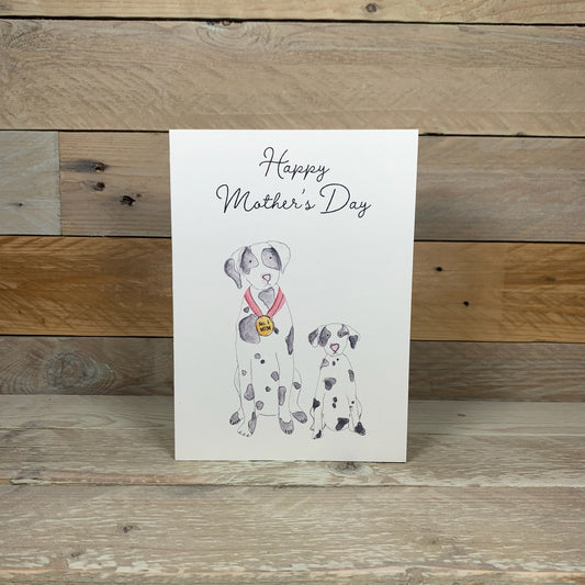 No.1 Mum Dalmatian Mother's Day Card